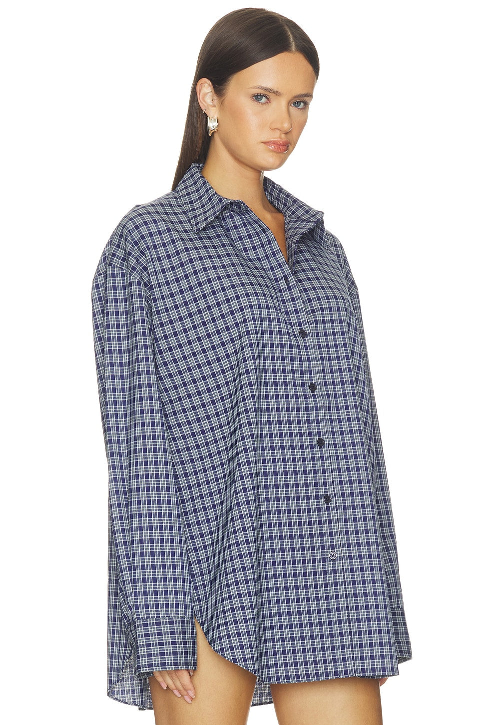 The Pax Check Shirt in Navy & White