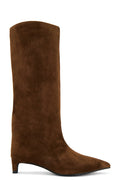 The Stacey Suede Boot in Cocoa
