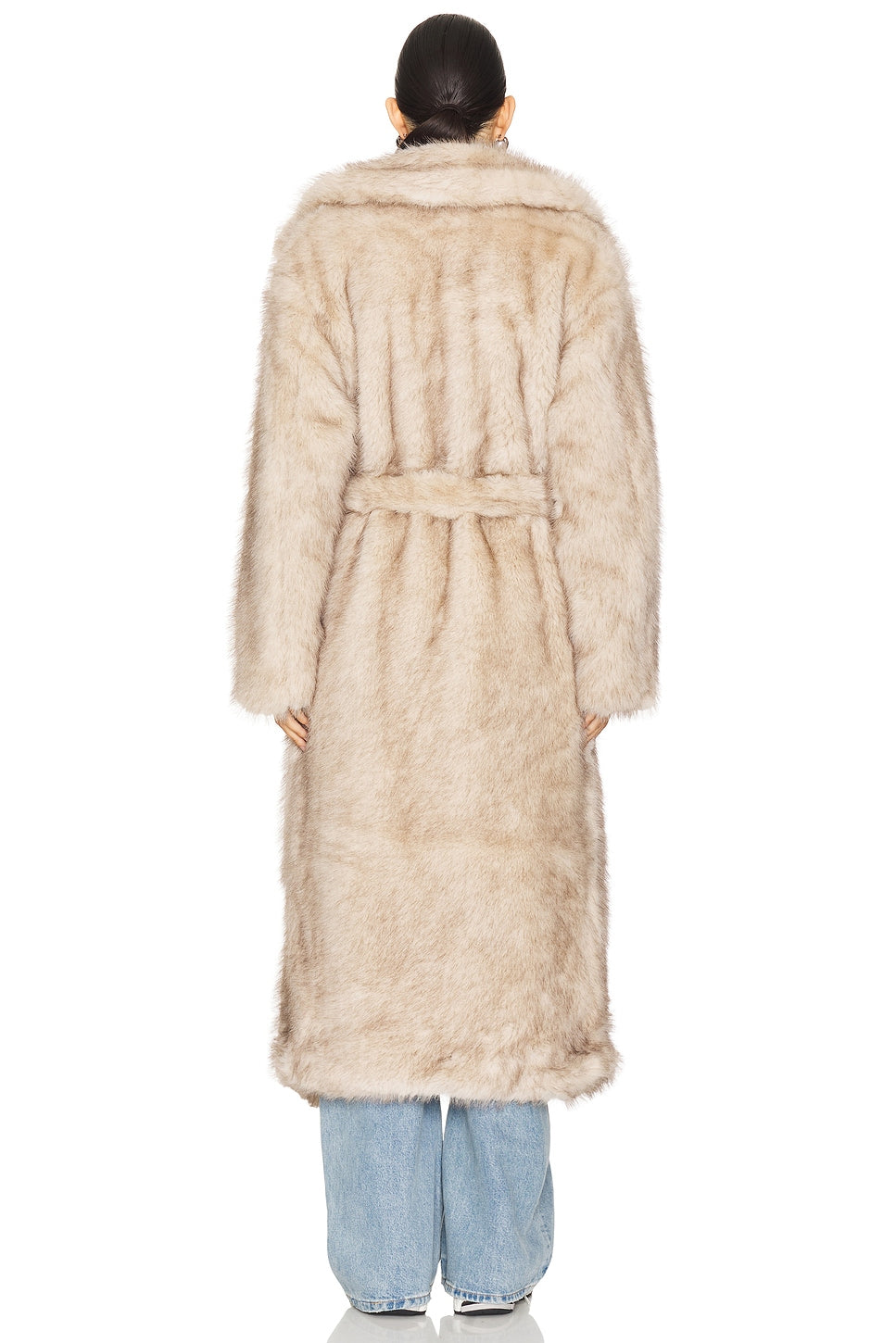 Schiffer Faux Fur Coat in Beige