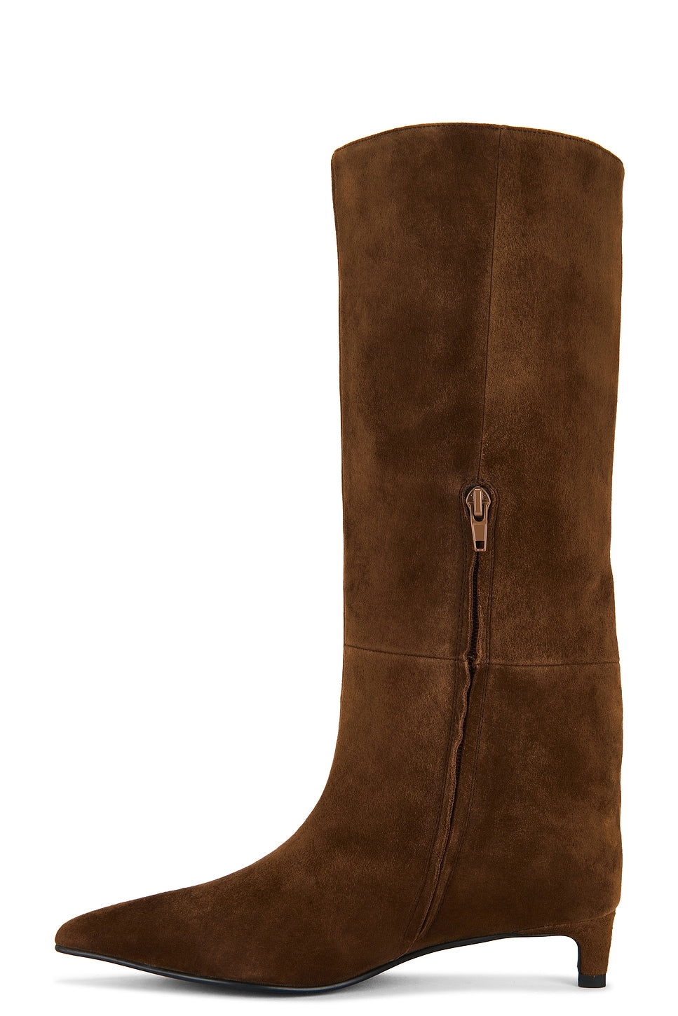 The Stacey Suede Boot in Cocoa
