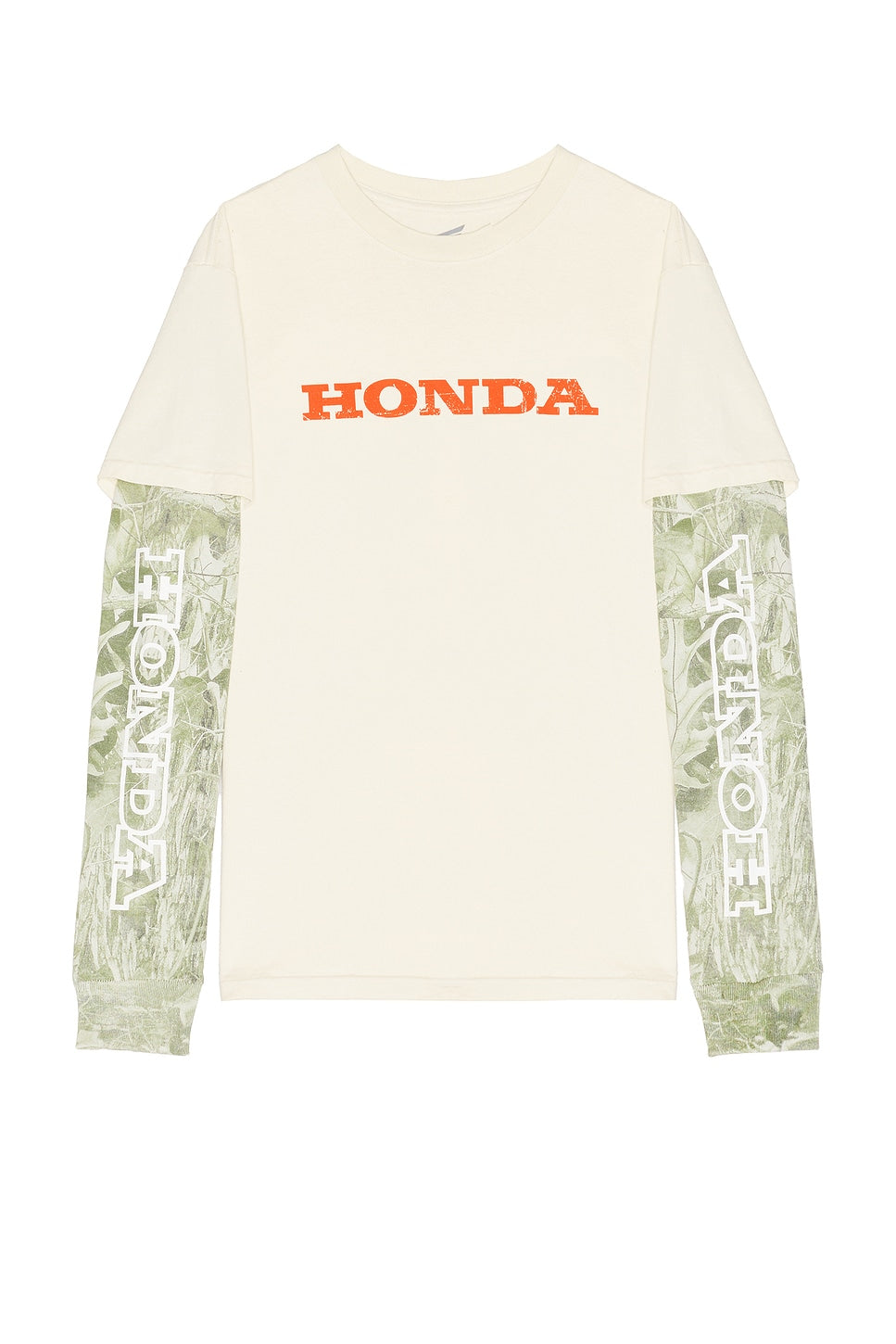 Jumper 2Fer Long Sleeve Tee in Natural