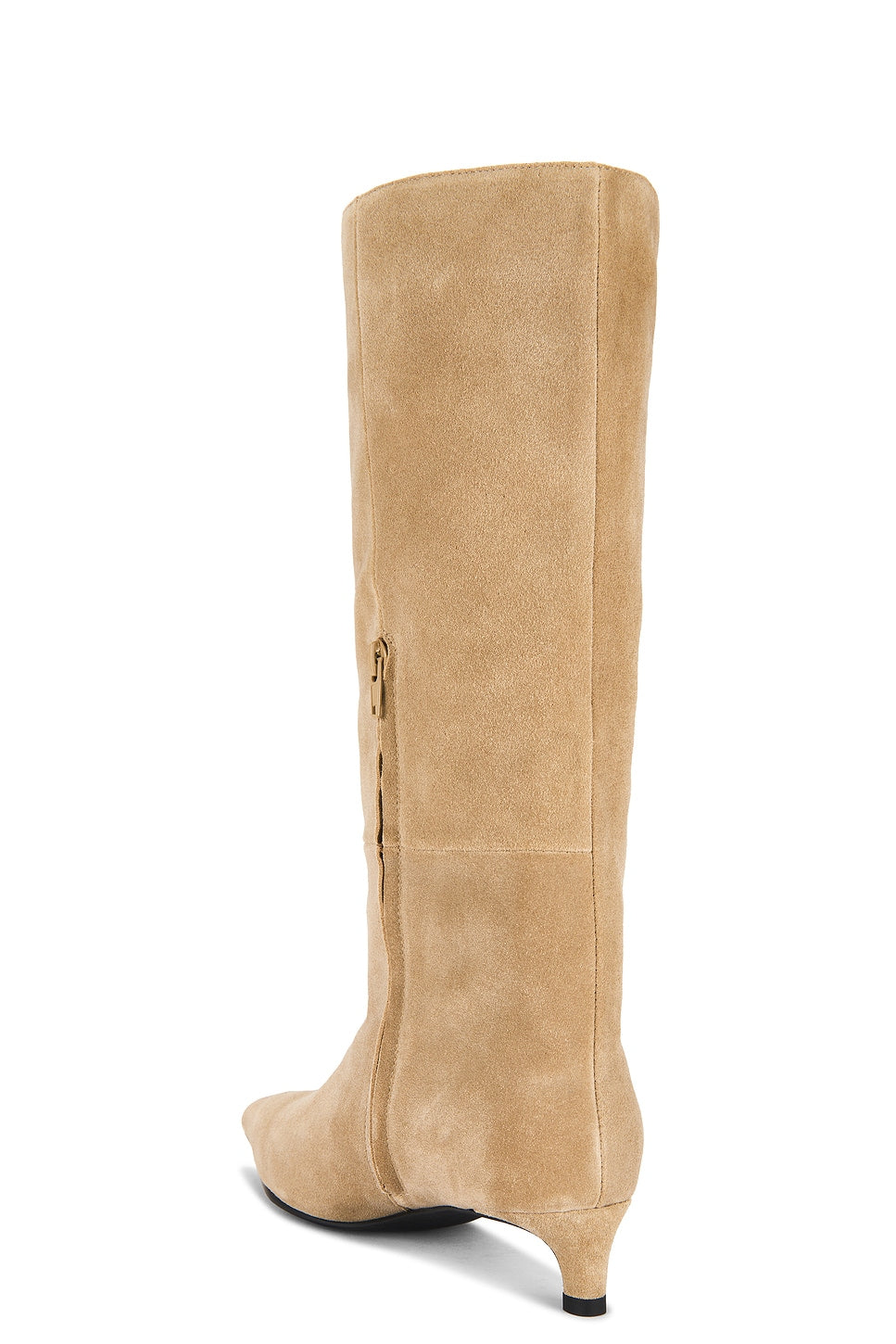 The Stacey Boot in Taupe Suede